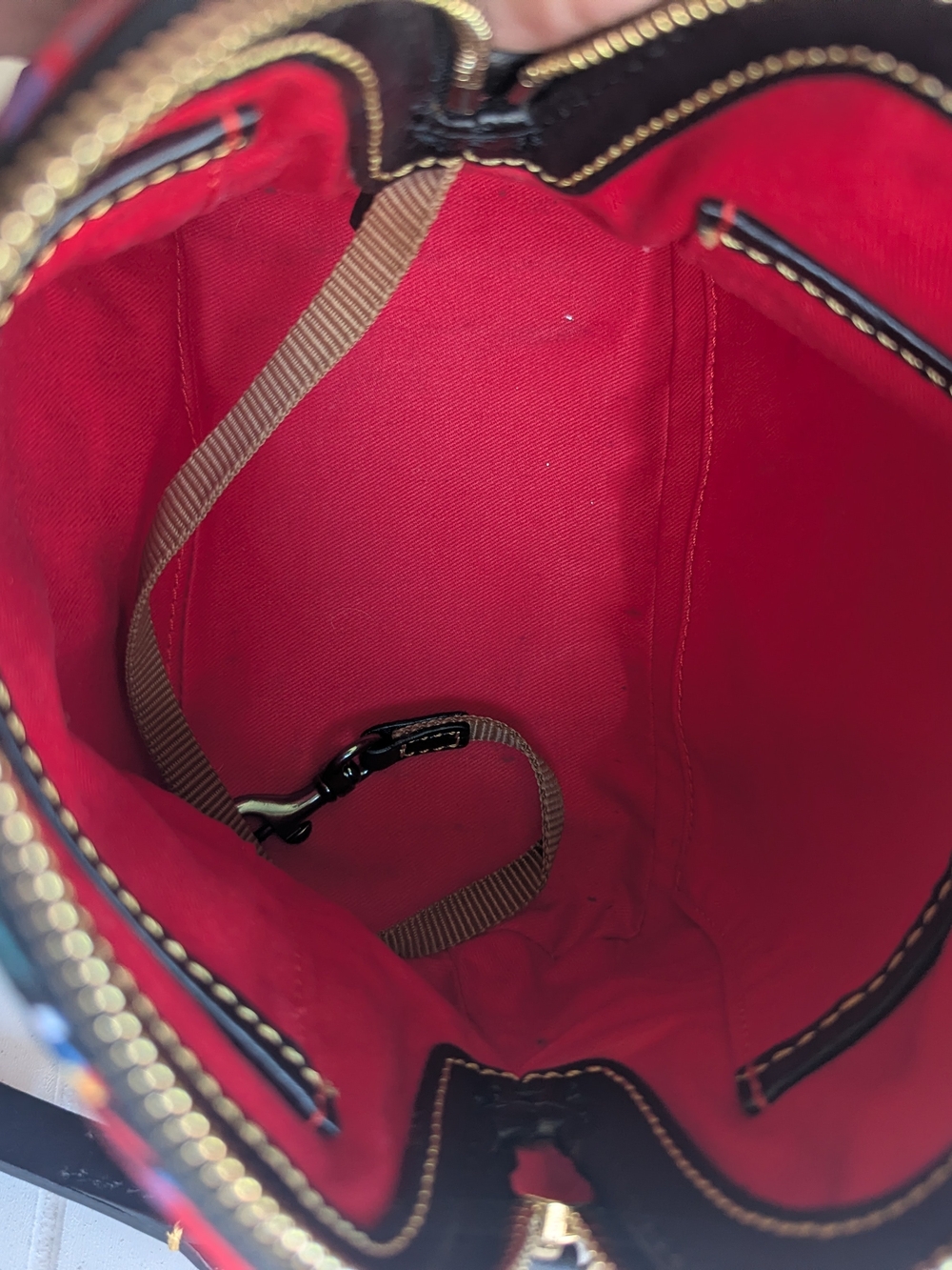 Dooney & Bourke Tartan Plaid Penny Crossbody. - Picture 9 of 12